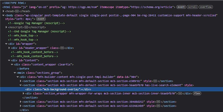 HTML code editor used for manual blog publishing and website customization.
